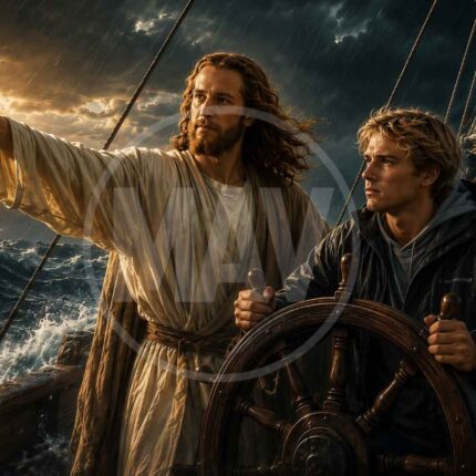 Jesús guía en medio de la tempestad